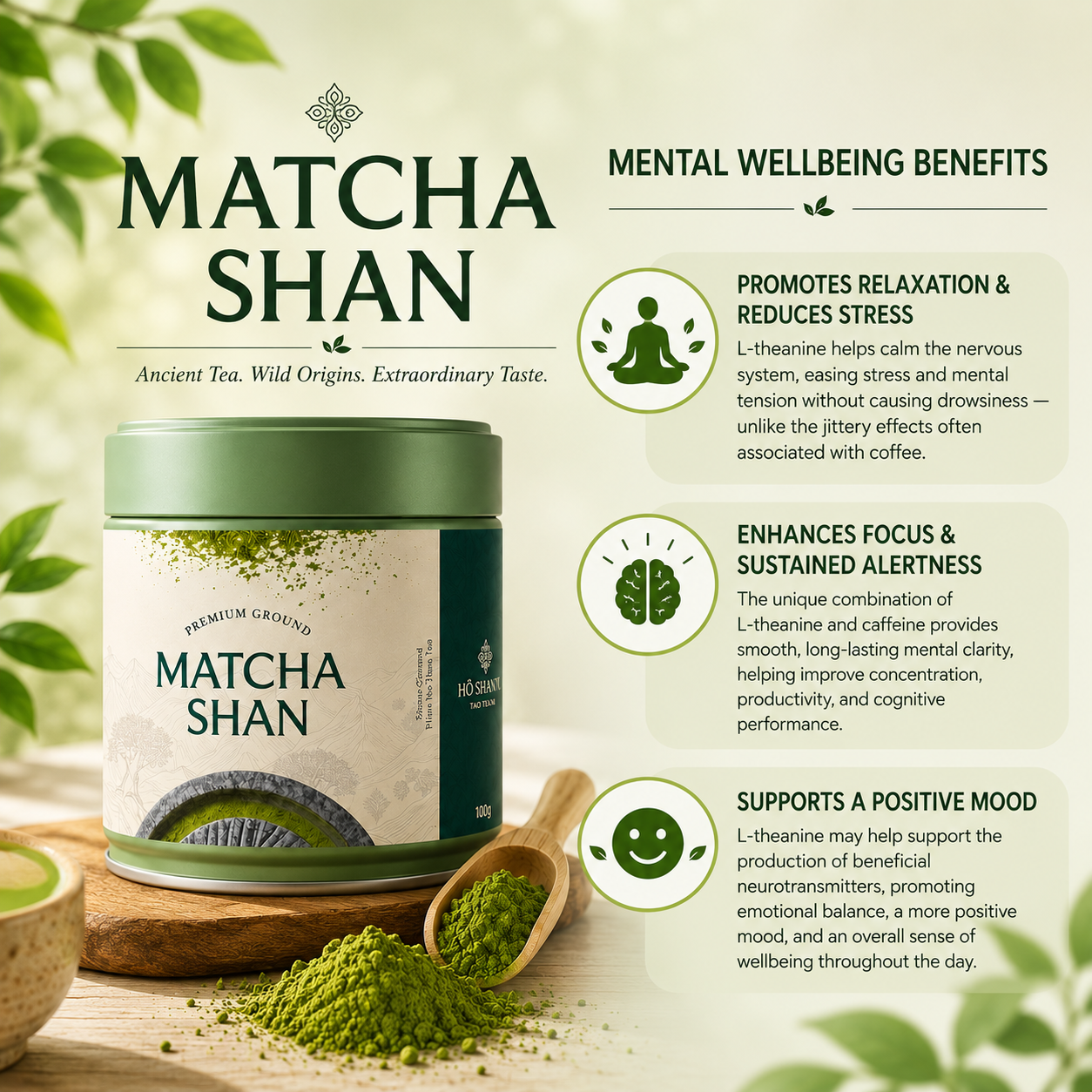 Matcha Shan — Wild Ancient Tree Matcha Powder from Vietnam